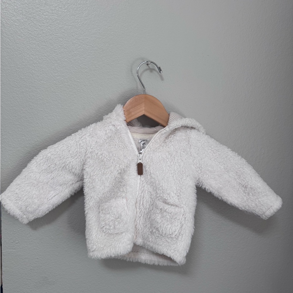 Carter's Cream Fleece Baby Hoodie